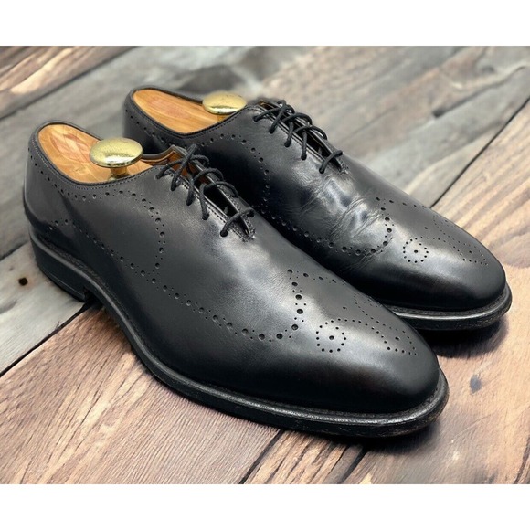 Allen Edmonds Black Fairfax Wholecut Wingtip Oxford Dress Shoes Mens 8 Fast Ship main image 10